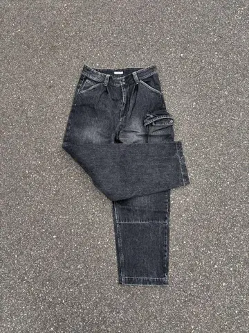 WHOWHAT Selvedge denim cargo pants