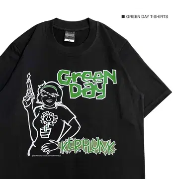 GREEN DAY 그린 데이 XL 반팔 티셔츠 락 밴드T