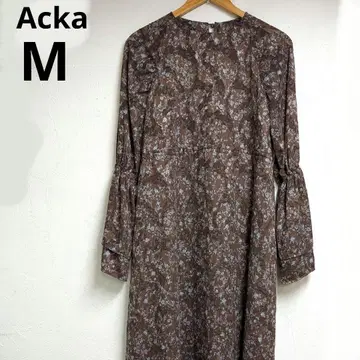 Acka 2 긴팔 롱 원피스 꽃무늬 일본제