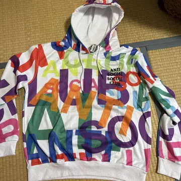 ANTI SOCIAL SOCIAL CLUB 후드티 화이트/멀티 컬러