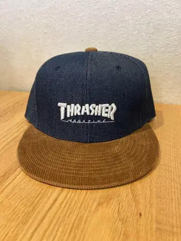 Thrasher 남성용 캡 데님지