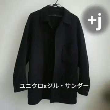 유니클로 ,+j 울 자켓 블랙 질 썬더 남성용 코트