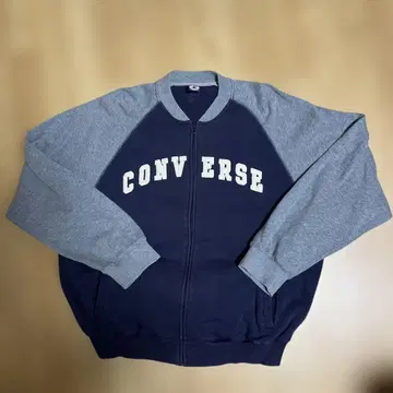 CONVERSE 집업 트레이닝복 LL 네이비 그레이 가격 인하했습니다