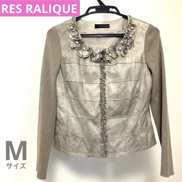 [새상품급] 자켓 꽃무늬 베이지 RESRALIQUE 레라릭 M사이즈