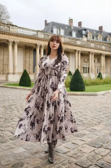 herlipto Muse Floral Cut-Out Dress