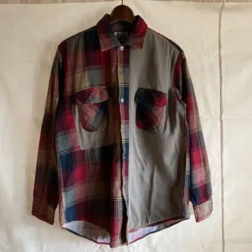 [ brown by 2-tacs ] remake flannel shirt
