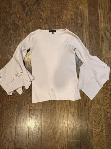 BANANA REPUBLIC 플레어 소매 셔츠 XS 라이트 핑크
