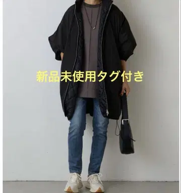 택 포함 새상품 BEARDSLEY 비어즐리 충전솜 BIG 판초 코트