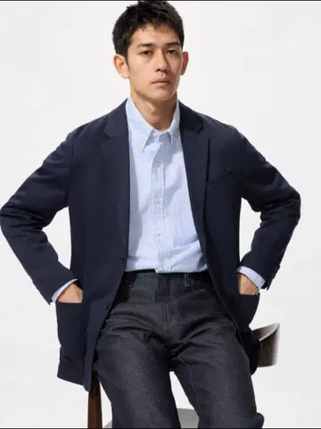 유니클로 컴포트 2B 자켓