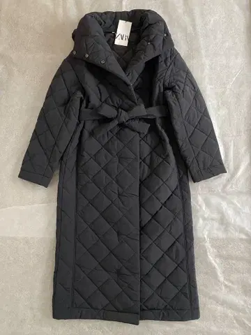 ZARA 퀼팅 롱 코트 택 포함 새상품