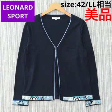 새상품급 LEONARD SPORT/레오나르*가디건*42/LL 상당