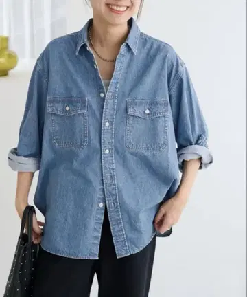 9oz 데님 워크 셔츠 relume 레리움