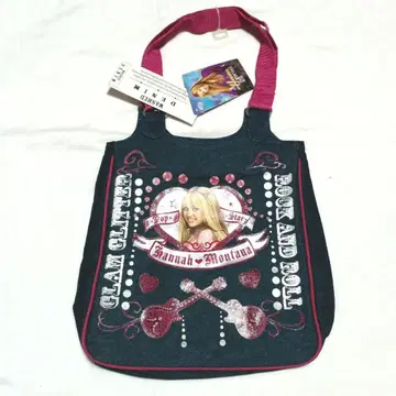 20 디즈니 한나 몬타나 레어 워시 데님 토트백