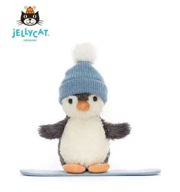 jellycat 2025 새상품 크리스마스 피넛 펭귄 스노우보드