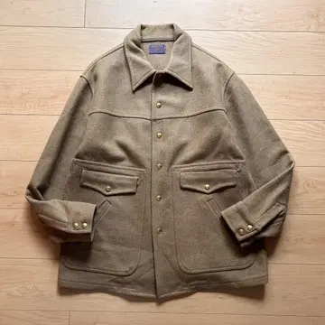 60s Pendleton 울 코트 베이지
