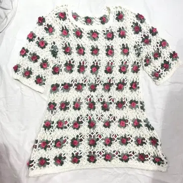 merry jenny flower 크로셰 니트 튜닉