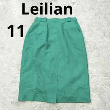 유167 Leilian 타이트 스커트 맥시 롱 그린 레리안
