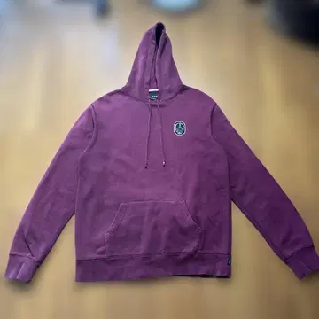HUF 퍼플 후드 부착 후드티 Welcome Committee