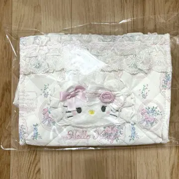 산리오 화이트 프릴 디자인 헬로키티 미니 토트 2WAY 토트백