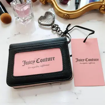 Juicy Couture 패스 케이스 백참 블랙 새상품 택 포함