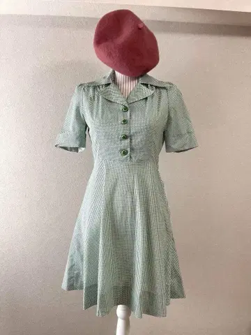 1960년대 1970년대 빈티지 쇼와 레트로 원피스