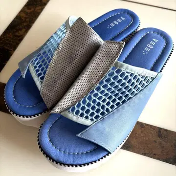 통굽 샌들 7cm 힐 38 비브람(VIBRAM) 밑창