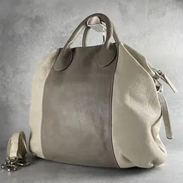 구하기 어려움 파비아나 필리피 2way 토트백 가죽 천연 가죽 베이지