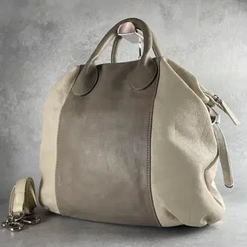 구하기 어려움 파비아나 필리피 2way 토트백 가죽 천연 가죽 베이지