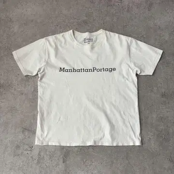 Manhattan Portage 로고T셔츠 화이트 L 빅 사이즈 새상품급