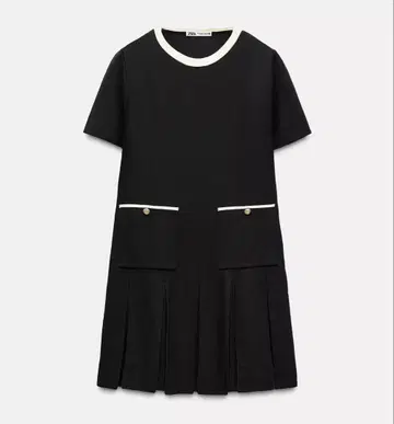 ZARA 숏 기장 니트 원피스