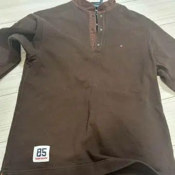 M 타미힐피거 긴팔 브랜드 셔츠 남성용 코튼 브라운