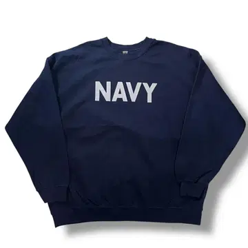 U.S.NAVY 맨투맨 트레이닝복 네이비 2XL 빅 실루엣 구제 의류