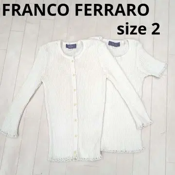 259 1 FRANCO FERRARO 가디건과 T셔츠 세트 사이즈 2