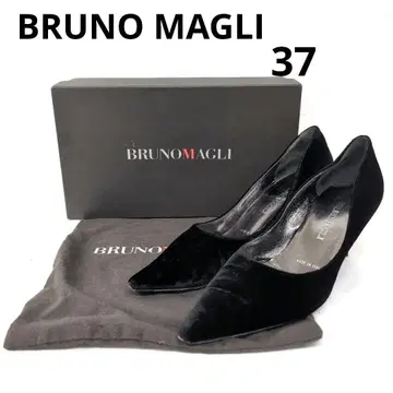 258 BRUNO MAGLI 블랙 벨벳 하이힐 37