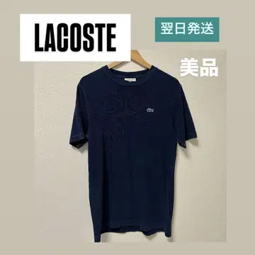 LACOSTE 인디고 염색 T셔츠 다크 인디고 US S