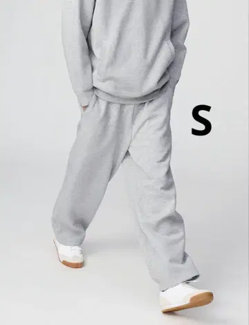 UNIQLO 맨투맨 와이드 팬츠 S 남녀 공용