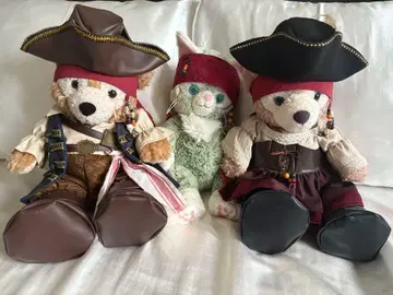 디즈니 파이리츠 의상 포함 봉제 인형 3개 세트 할로윈