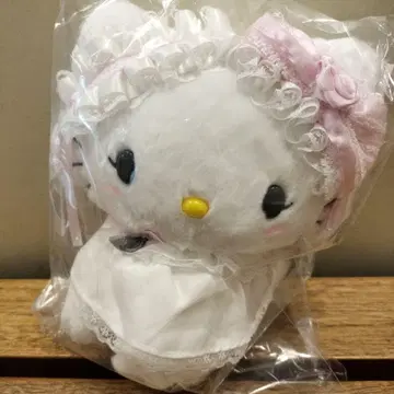 차미 키티 봉제 인형 화이트 프릴 디자인 산리오