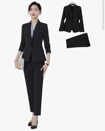 WINROMTICO 블랙 XL 비즈니스 정장 세탁기 사용 가능