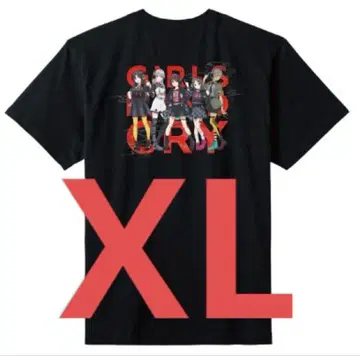 [ 한정 50장 ] XL 걸즈 밴드 크라이 x 온쿄 다이렉트 T셔츠