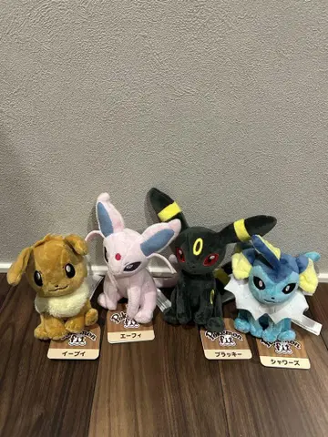 Pokemon fit 이브이 진화계 4체 세트 부이즈 구 택