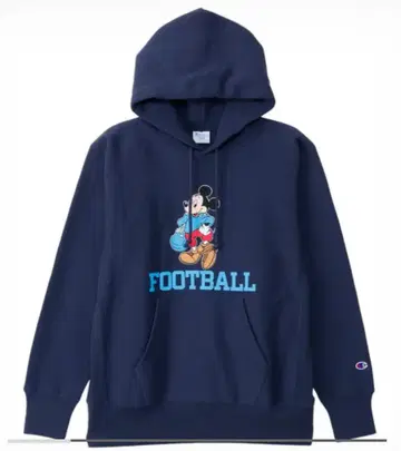 Champion Mickey Mouse FOOTBALL 후드티 네이비