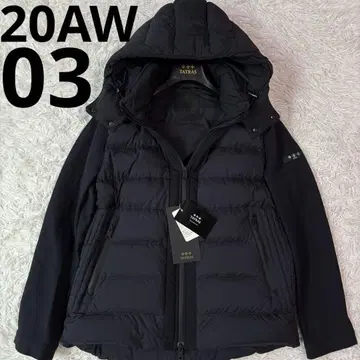 컨디션 최상 L 타트라스 하이브리드 다운 블레이저 2way 절개 블랙