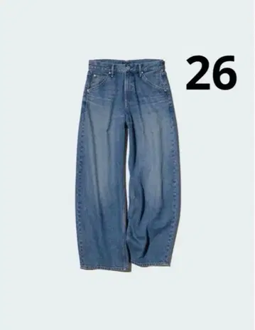 [UNIQLO] 배기 커브 청바지 26 블루 인심 69