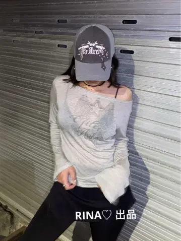 Gila archive 그레이 긴팔 T셔츠