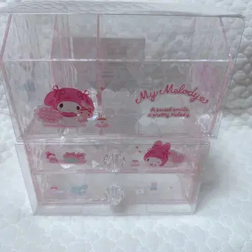 산리오 초귀염 마이멜로디 화장품 오거나이저 서랍 체스트 세트