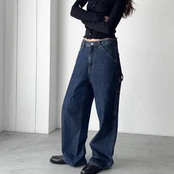 CANAL JEAN 페인터 데님 팬츠