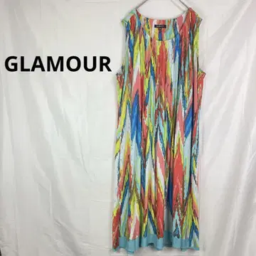 GLAMOUR 글래머 슬리브리스 롱 원피스 [ 16W ] 멀티 컬러