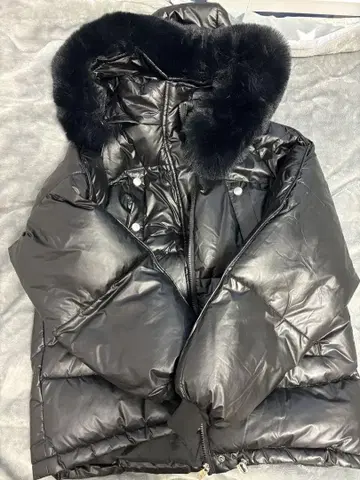 블랙 퍼 다운 y2k