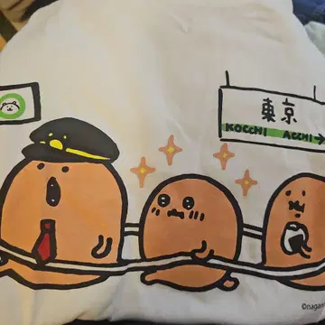 나가노 두더지 고로케 T셔츠 도쿄역 한정판 농담곰 M사이즈